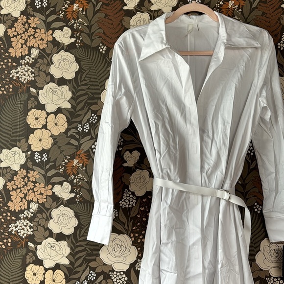 NWT Norma Kamali Boyfriend Shirt A Line Dress To Midcalf in White size XS - Picture 5 of 9